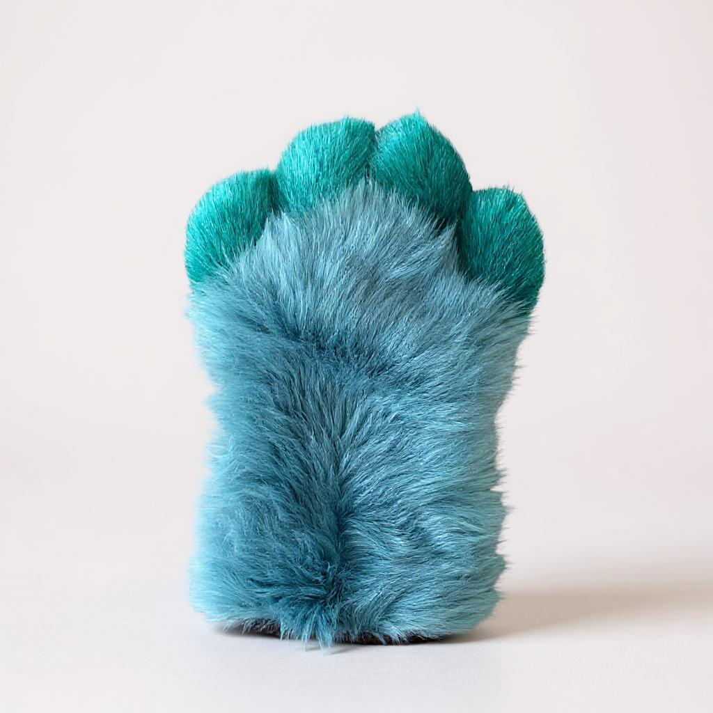 Teal and Blue Paws