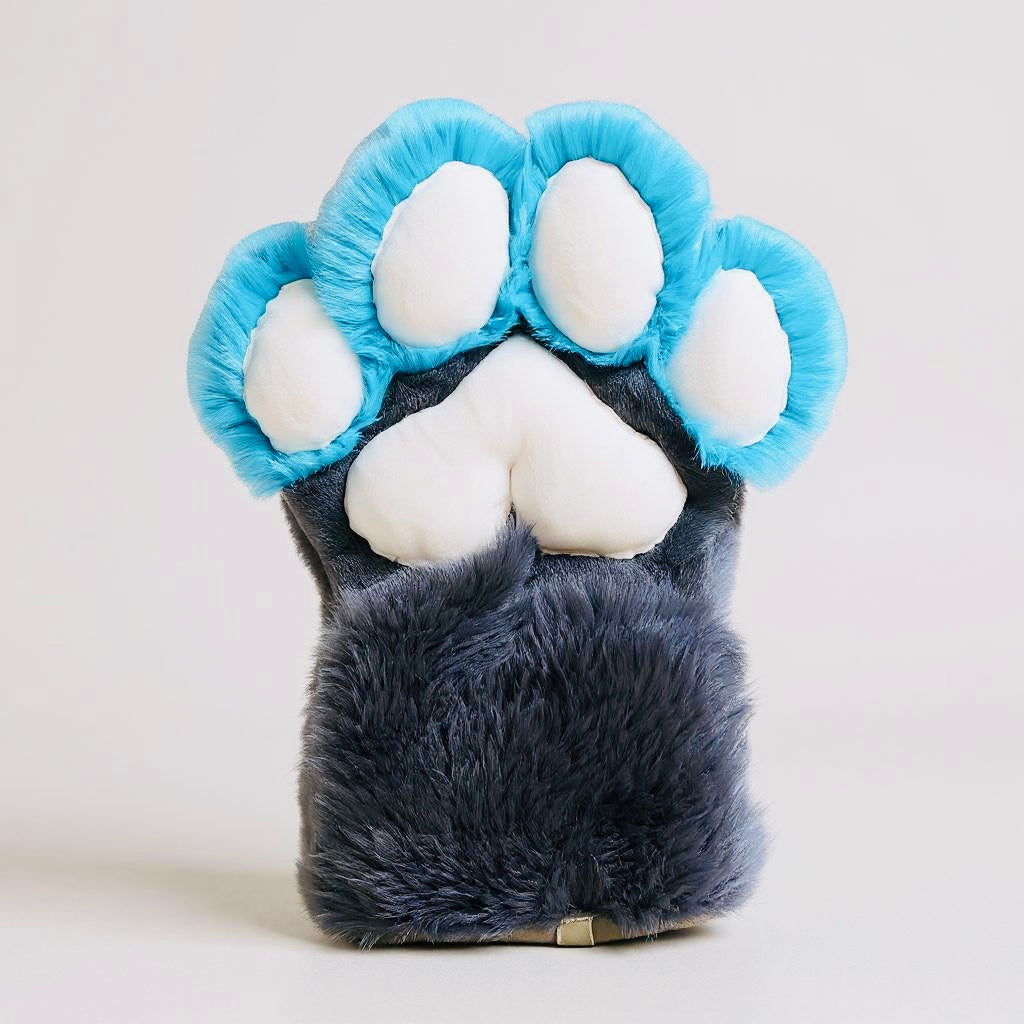 Blue Raspberry and Grey Paws