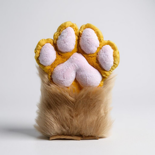 Carmel and Pink Mink Paws