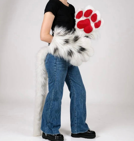 Dalmatian Inspired Paw Set