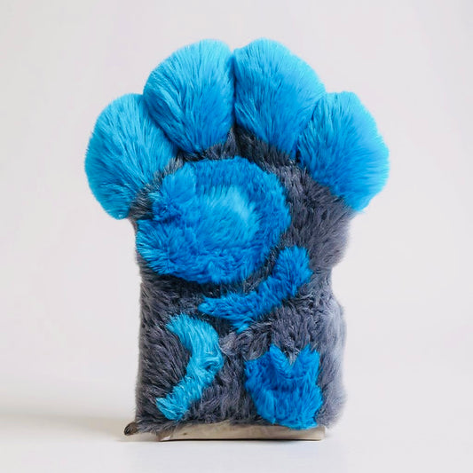 Blue Raspberry and Grey Paws